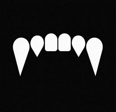 vampire fangs wolf fangs diecut decal