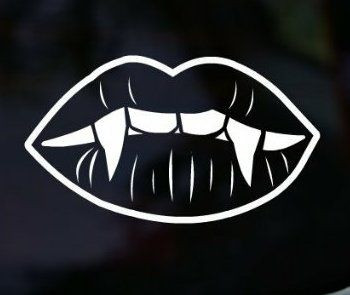 Vampire Sexy Goth Punk Fang Bite Vinyl Decal
