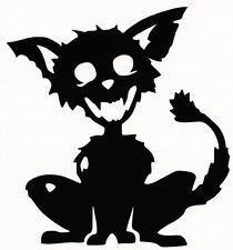 Zombie Cat Diecut Decal