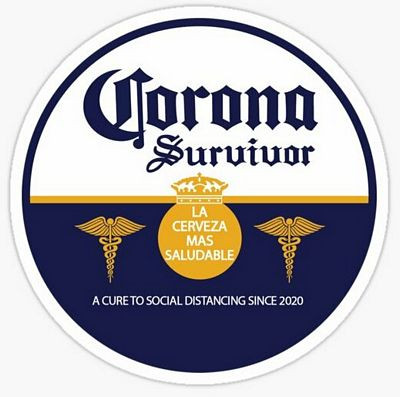 CORONA SURVIVOR BEER STICKETR