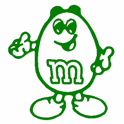 M&M Peanut car decal 862