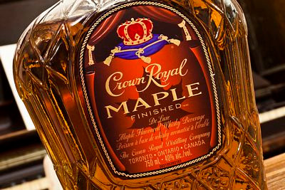 Crown Royal Maple Bottle Shot Sticker