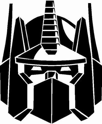 Optimus Prime Transformers Die Cut Decal