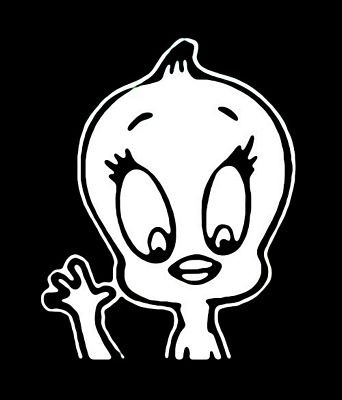 Tweety Bird Wave Decal Sticker