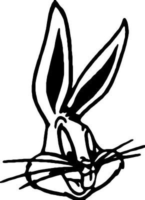Bugs Bunny Looney Toon Sticker
