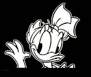 DAISY DUCK Wave Decal Sticker