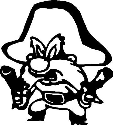 Yosimite Sam Looney Toon Decal