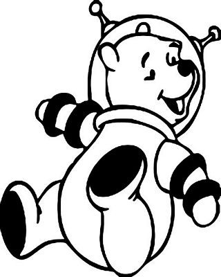 Diecut Pooh Stickers 2911