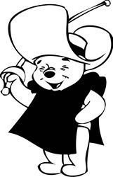 Diecut Pooh Stickers 2914