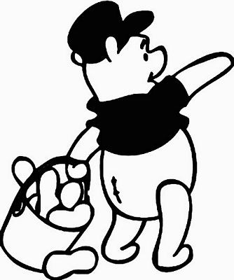 Diecut Pooh Stickers 2916