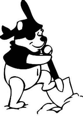 Diecut Pooh Stickers 2919