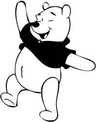 Diecut Pooh Stickers 2923