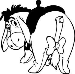 Diecut Pooh Stickers 2928