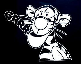 Diecut Tigger Decal 1480