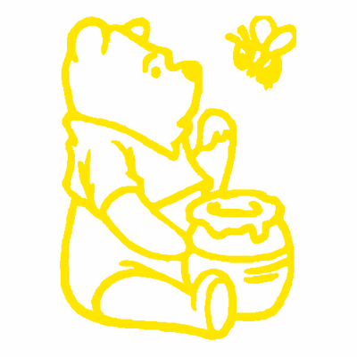 Pooh honey decal 051a