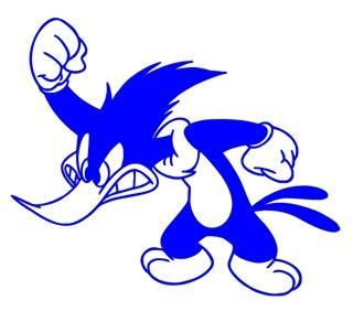 Woody Woodpecker MAD DIE CUT DECAL