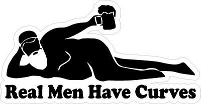 real men have curves sticker