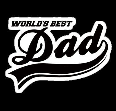worlds best dad Funny Guy Sticker