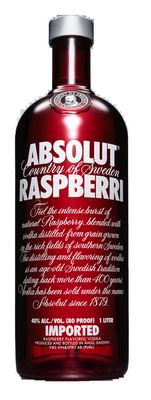 Absolut Raspberri Vodka Bottle