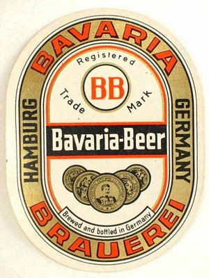 Bavaria Beer Label Sticker