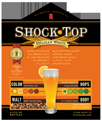 Michelob Shock Top End Panel Decal