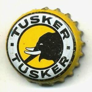 Tusker Beer Bottle Cap Sticker