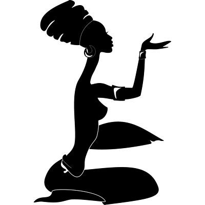 African Faces Africa Decal 29