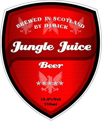 Jungle Juice Scotland Beer Sticker