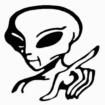 Alien vinyl decal 20d