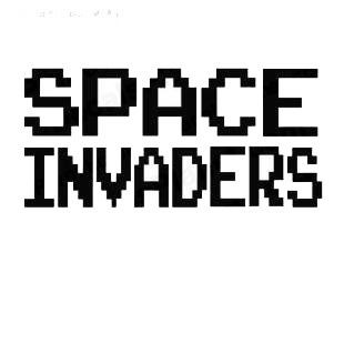 Space invaders alien alien decal