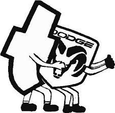 chevy cking dodge die cut decal