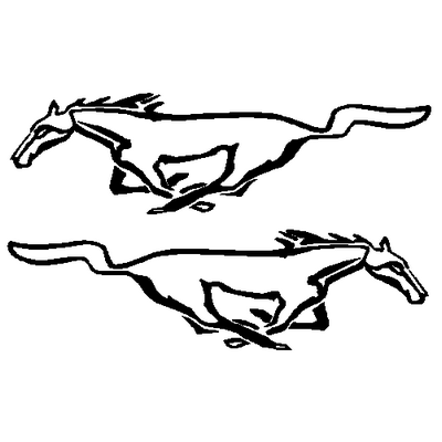 Mustang decals PAIR 068