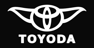 Toyoda Funny Toyota Star Wars Die Cut Vinyl Decal Sticker