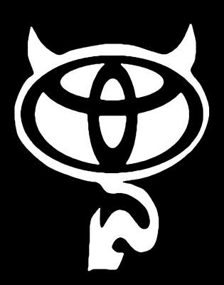 TOYOTA DEVIL Vinyl Sticker Decal
