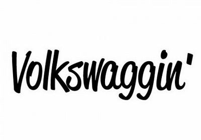 Volkswaggin funny color auto sticker