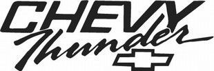 chevy thunder decal