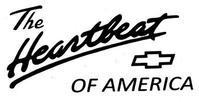 Chevy Heartbeat Die Cut Decal