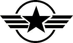 us army star circle and stripes decal