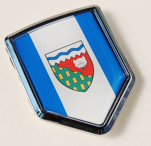 Canada Northwest Teritories Flag Chrome Emblem Decal