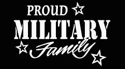 PROUD Military Stickers MILITARY FAMILY