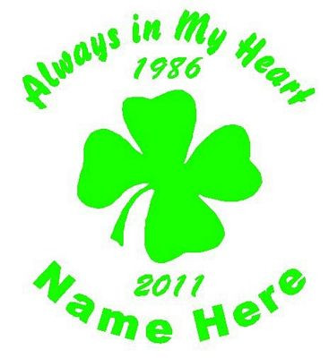 Irish Circle Memory Decals