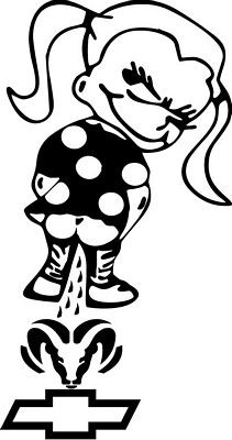 Mrs Calvin Peeon Chevy Decal Sticker