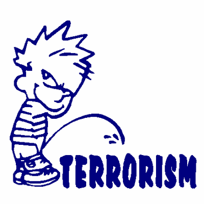 Peeon Terrorism decal 250b