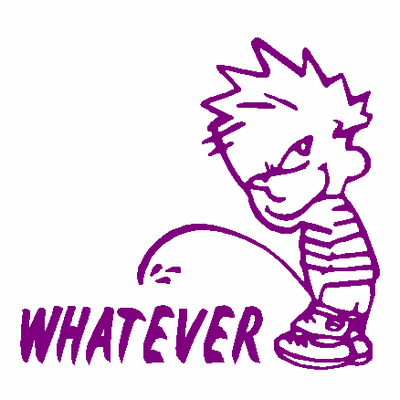 Peeon Whatever decal 250a