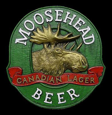 Moosehead logo booze sticker