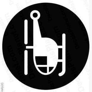 Helicopter Diecut Decal 7