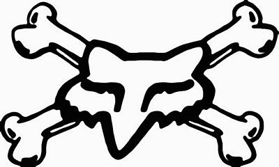 F Head and Crossbones Die Cut Decal