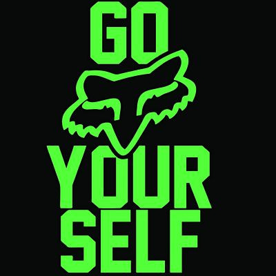 F Racing Go F Yourself Logo Vinyl Decal Sticker