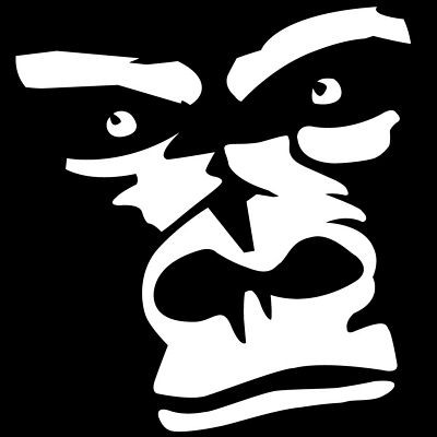 P ATV Gorilla Face Die Cut Logo