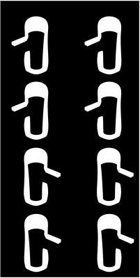 tesla model 3 door handle decal